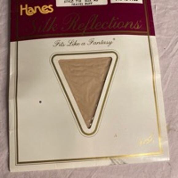 Vintage Hanes Silk Reflections Pantyhose Travel Buff A-B NIP - Picture 3 of 5